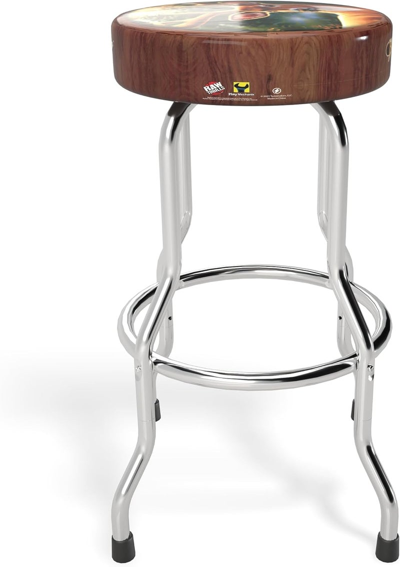 Arcade1Up Officially Licensed Adjustable Stool with Chrome-Plated Steel Frame and High-Density Foam Padding for Supreme Gaming Comfort (Big Buck Hunter Pro) - Image 3